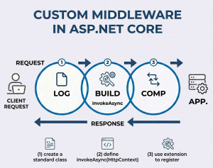Custom Middleware in ASP.NET Core: Step-by-Step Guide with Examples and Best Practices