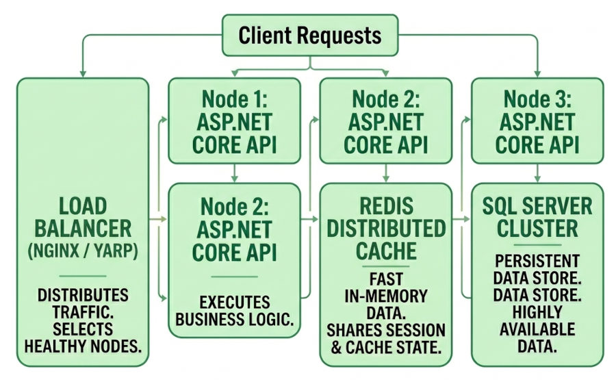 .Net Cluster Architecture Example