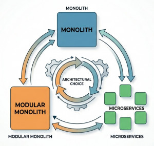 Monolith vs Microservices vs Modular Monolith:Architecture Comparison Guide