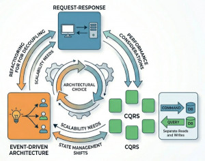 Event-Driven Architecture vs Request-Response vs CQRS: Architecture Comparison in C#