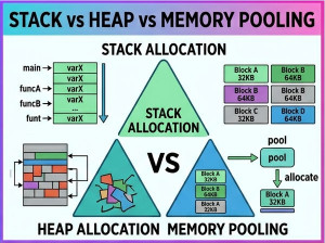 Stack Allocation vs Heap Allocation vs Memory Pooling